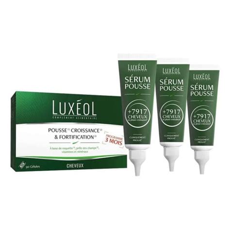 Luxeol Pack Shampooing Pousse Croissance Et Fortification Cheveux Et