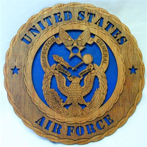 Custom 18 Wood Us Air Force Inspector General Wall Tribute Free Shipping Etsy