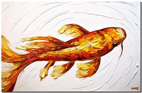 Koi Fish Paintings On Canvas