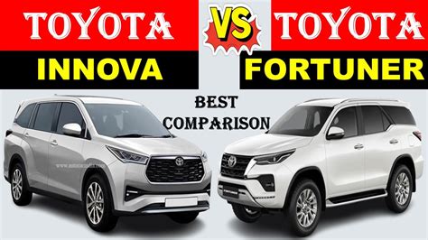 ALL NEW Toyota INNOVA CRYSTA Vs ALL NEW Toyota FORTUNER Which One Is