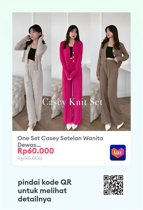 One Set Casey Setelan Wanita Dewasa Setelan Wanita Murah Berkualitas