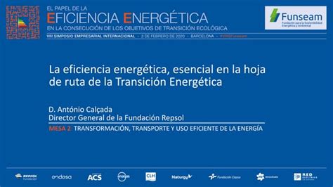 Simposio Funseam 2020 La Eficiencia Energética Esencial En La Hoja De