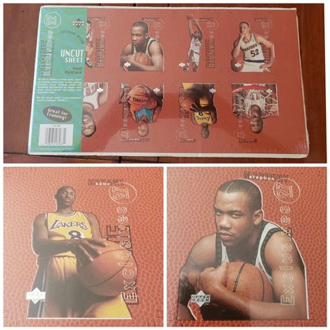 Kobe Bryant 1996 97 Upper Deck UD Rookie Exclusives Uncut Sheet RC