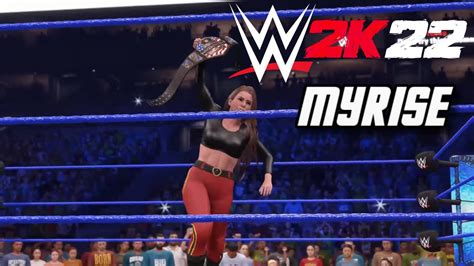 WWE 2K22 Female MyRISE NEW Women S US Champion YouTube