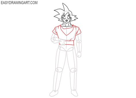 How To Draw Goku Easy Drawing Art