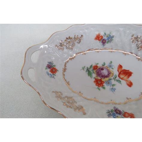 Schumann Arzberg Germany Porcelain Floral Small Serving Candy Dish