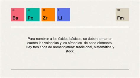 Quimica I Nomenclatura Xidos Met Licos Pptx Descarga Gratuita