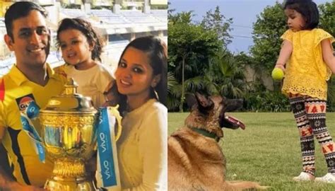 Mahendra Singh Dhoni S Daughter Ziva Dhoni Plays With Her Pooch In These Super Cute Videos