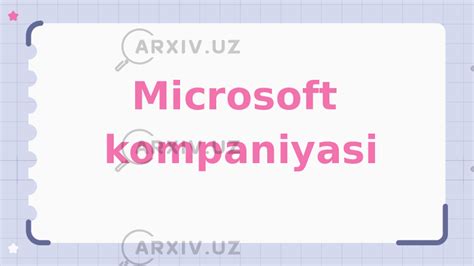 Microsoft Kompaniyasi