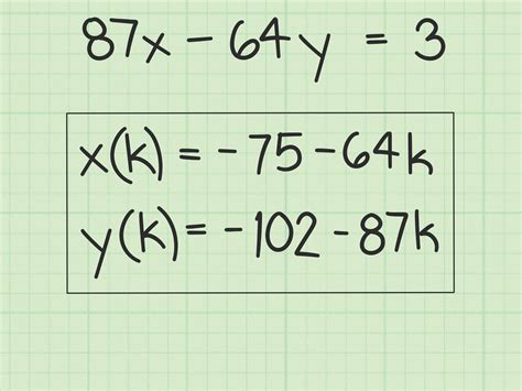 How To Solve A Linear Diophantine Equation With Pictures