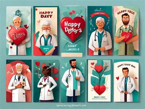 Premium Photo Happy Doctors Day Greeting Card And Social Media Post