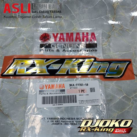 Jual Emblem Dop Aki Rx King New Original Yamaha Genuine Part Ygp