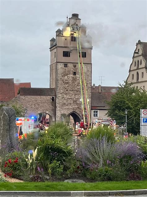 Dinkelsb Hl Gro Er Schaden Nach Brand Radio