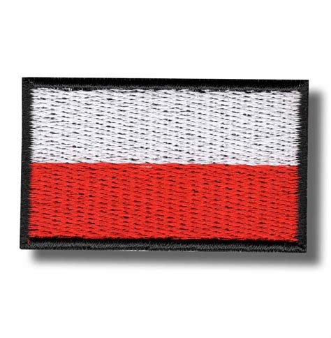 Poland flag - embroidered patch 5x3 CM | Patch-Shop.com