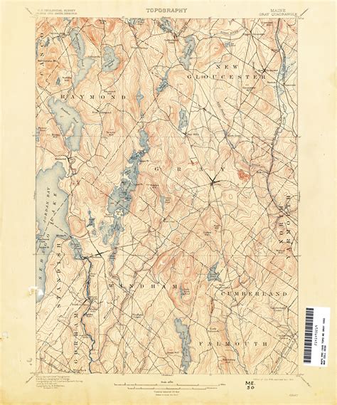 Free Topographic Map Of Maine United States Map