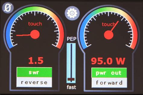 SWR Power Meter PEP Wattmeter SWR Alarm Digital Graphic Touch