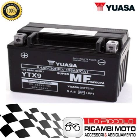 Batteria Yuasa Ytx Sigillata V Ah Mv Agusta Brutale S