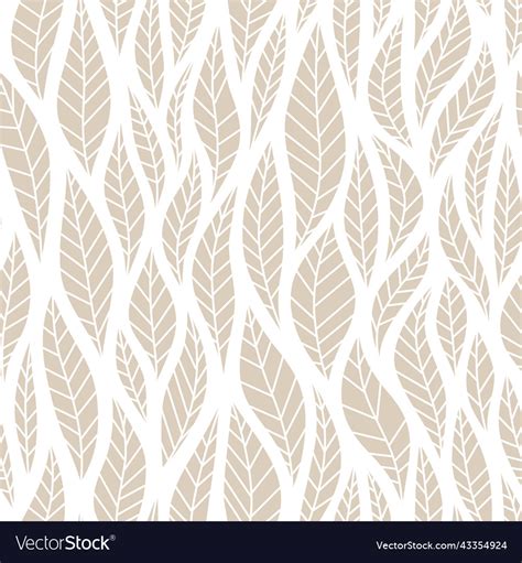 Seamless pattern with leaf Royalty Free Vector Image