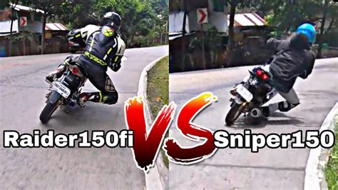 Raider 150 Fi Vs Sniper 150 Cornering Comparison Youtube