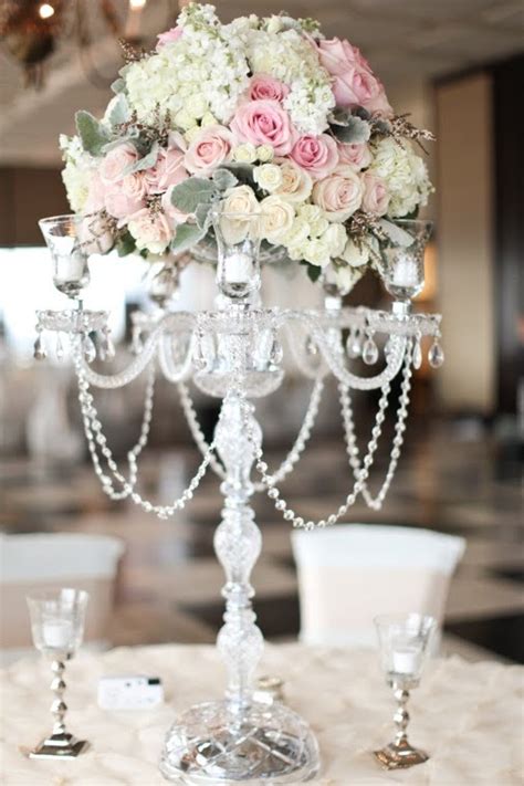 Crystal candelabra wedding rentals tampa | Tampa bay wedding florist