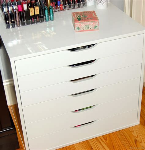 Makeup Collection And Storage 2015 Part 1 Ikea Alex Dresser Makeup Storage Chest Makeup