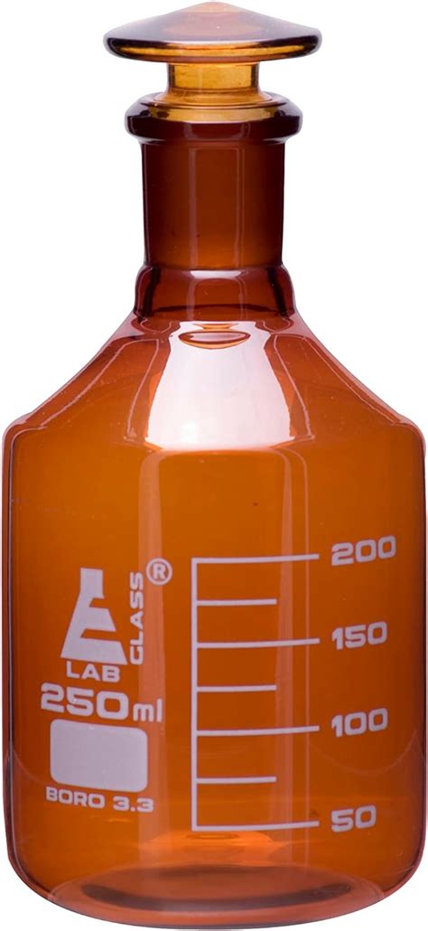 Amazon Eisco Reagent Bottle Amber Ml Graduated Narrow