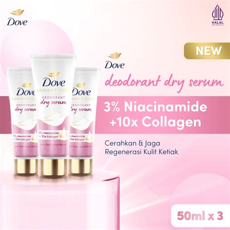 Jual DOVE Deodorant Dry Serum Regenerate Care Collagen Vitamin B3 50 Ml