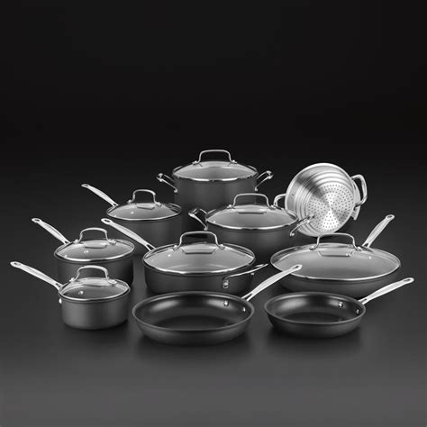 Cuisinart Chefs Classic Nonstick Hard Anodized 17 Piece Cookware Set