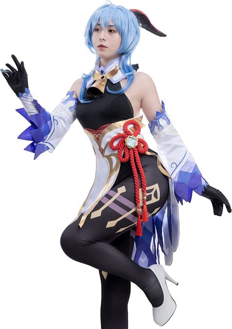 NSPSTT Genshin Impact Cosplay Ganyu Cosplay Outfit Halloween Outfit