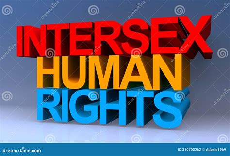 Intersex Human Rights On Blue Stock Illustration Illustration Of