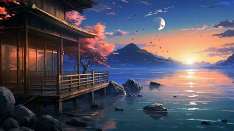 calming anime background high quality 30663725 Stock Photo at Vecteezy