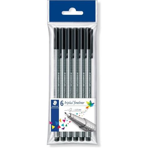 Staedtler Triplus Fineliner Feutres d écriture noirs à pointe extra