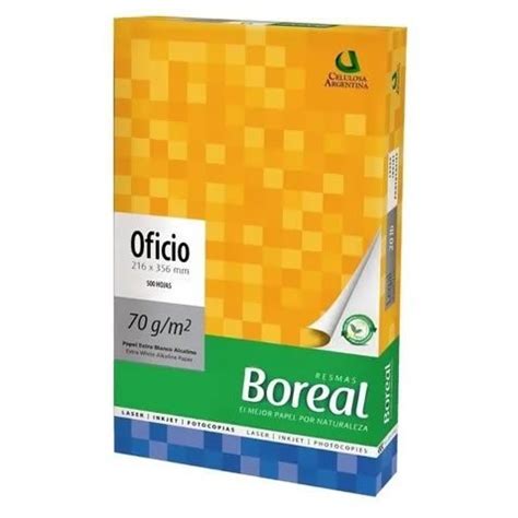 RESMA BOREAL OFICIO 70 GR PQX500 Papelera Cumbre Productos Para