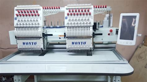 Our New Two Head Multi Needle Computerised Embroidery Machine