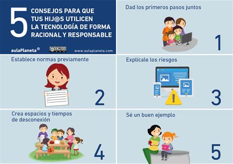 Niños y Tecnología 5 Consejos para un Uso Responsable Infografía