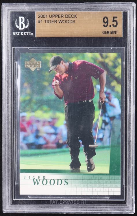 Tiger Woods Upper Deck Rc Bgs Pristine Auction