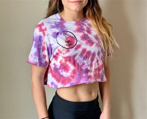 Assorted Size Small Tie Dye Crop Tops Mushroom Crop Top Etsy