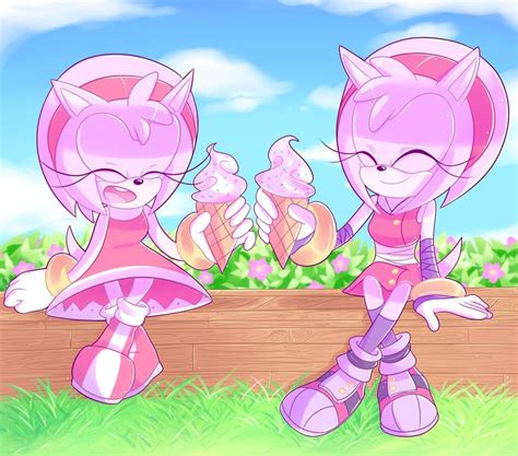 Sonic And Amy Sonic Boom Amy Rose Sonic Fan Characters Cartoon Characters Rosé Chibi