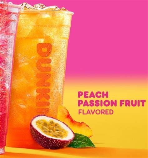 Dunkin Donuts Peach Passion Fruit Dunkin Refreshers Nutrition Facts