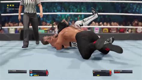 SMASHbortle93 S Live PS4 Broadcast Edge Vs Roman Reigns For The WWE