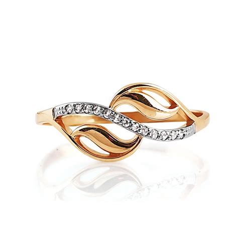 Ringe Damen Ring mit Zirkonia 585 Rotgold DR14253 Größe 53 17