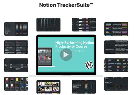 Trackersuite 10 Part Notion Training Course Templates