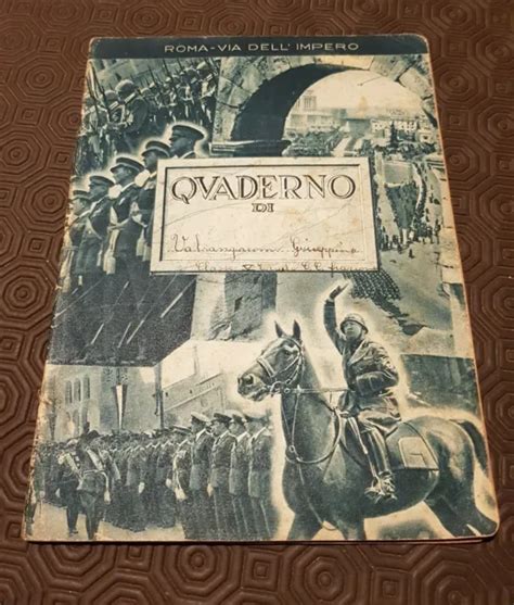 QUADERNO ROMA Via Dell Impero Benito Mussolini Anni 30 EUR 13 00