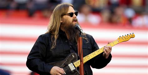 Chris Stapleton Performs National Anthem At Super Bowl Watch