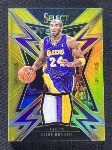 Panini Select Kobe Bryant Sp Kbr Sparks Gold Prizm Gw Jersey