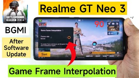 Realme GT Neo 3 BGMI 90fps Using Game Frame Interpolation Bgmi YouTube