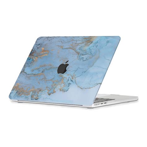 Lunso Cover Hoes Macbook Air 13 Inch M2 2022 Marble Ariel