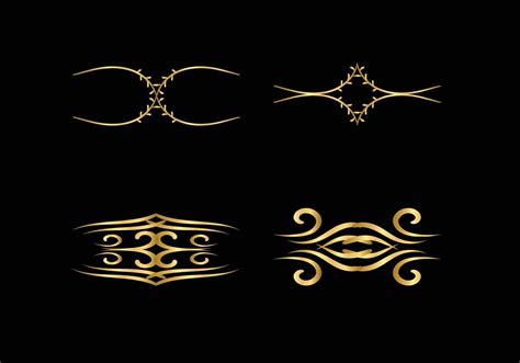 Gold Decorative Lines Vector Art, Icons, and Graphics for Free Download