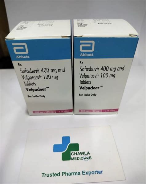 Sofosbuvir Velpatasvir Tablets Velpatasvir Tablets Latest Price