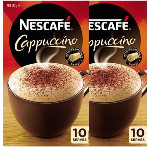 Nescafe Cappuccino Sachets 10 Serves Pack 2 X 10 Packets